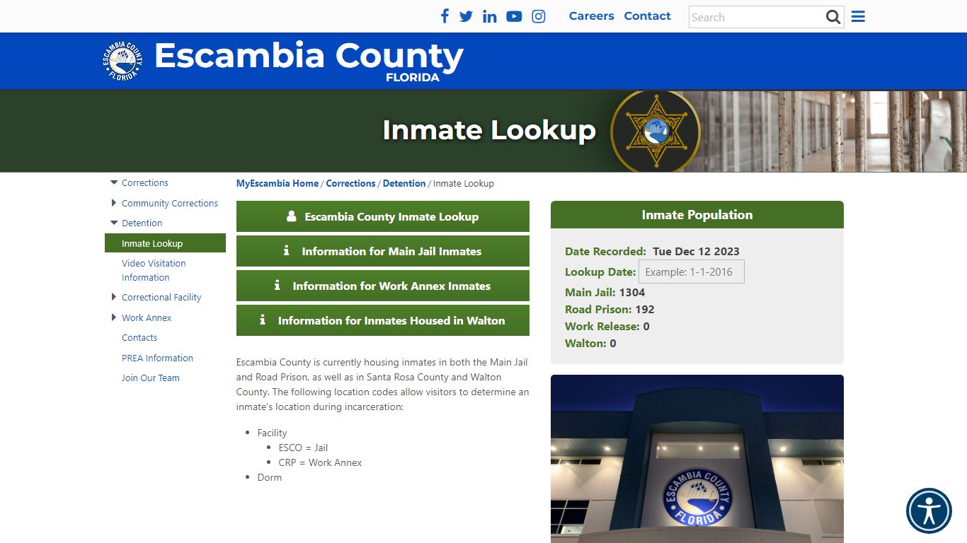 Inmate Lookup - MyEscambia
